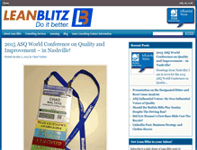 Tablet Screenshot of leanblitzconsulting.com